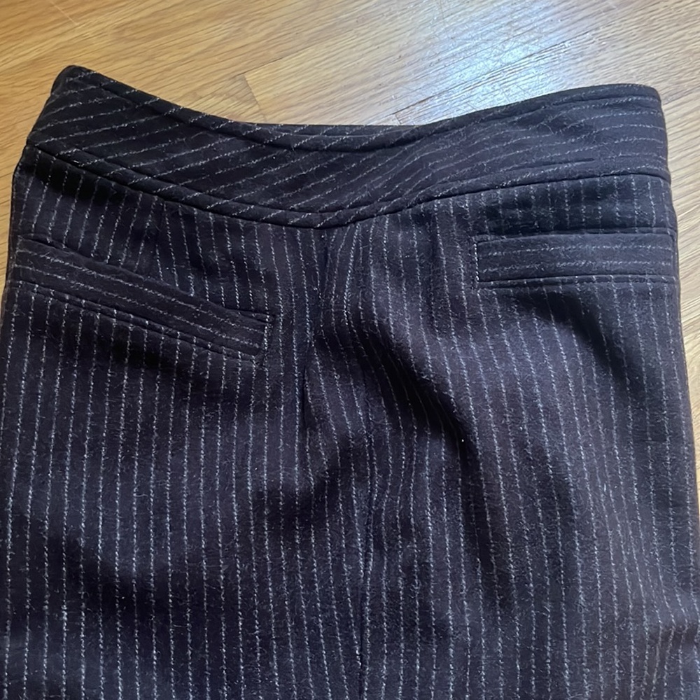 Banana Republic brown striped wool blend Harrison pants - Picture 2 of 7